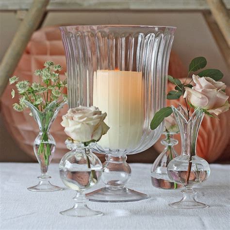 Pretty Petal Glass Bud Vases Bud Vase Centerpiece Wedding Bud Vases