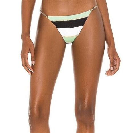 Vix By Paula Hermanny Malta Chain Brazilian Bikini Bottom Sz M Ebay