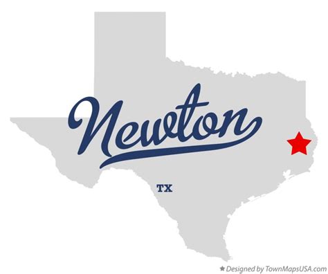 Map of Newton, TX, Texas