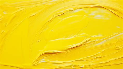 Vibrant Yellow Acrylic Painting With Marble Texture Background Liquid