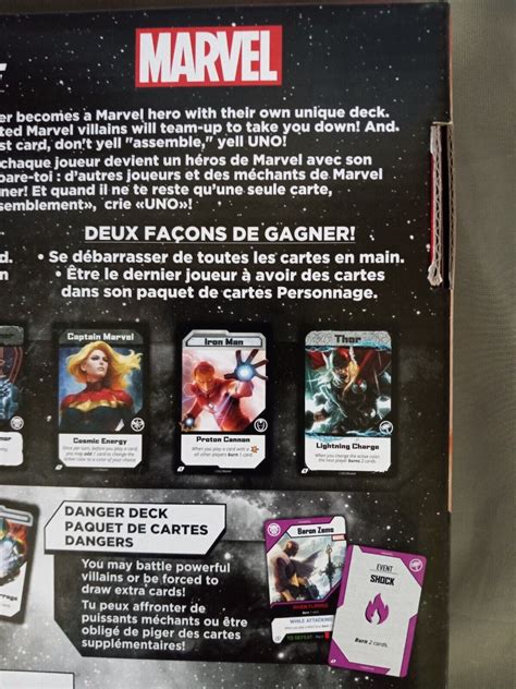 UNO Ultimate Marvel Card Game Mattel 1st Edition Foil Cards 4 Decks