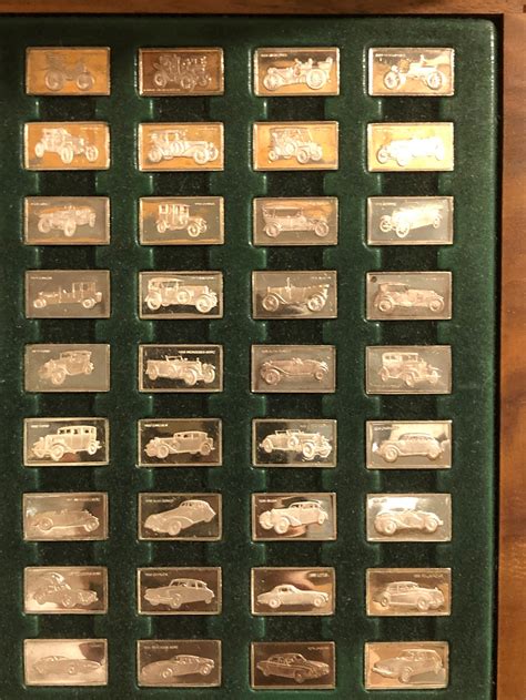 Franklin Mint Centennial Car Mini Ingot Collection Silver Car