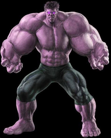 Here is a Purple Hulk I made. He is stronger because Purple is better ...