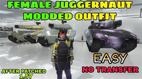 How To Get Juggernaut Modded Outfit Female No Transfer Easy Gta 5