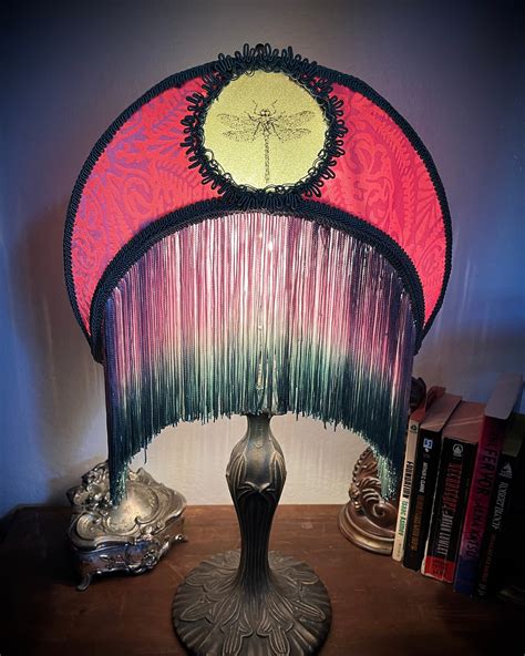 Return Of The Lunar Genesis Hand Sewn Victorian Style Lampshade Pastel