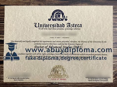 How Much To Buy Universidad Azteca Fake Degree