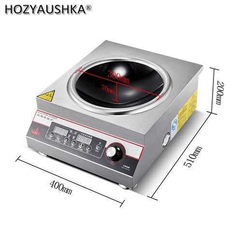 Commercial Induction Cooker 5000w Concave High Power Hotel Canteen Electric Frying Stove Table