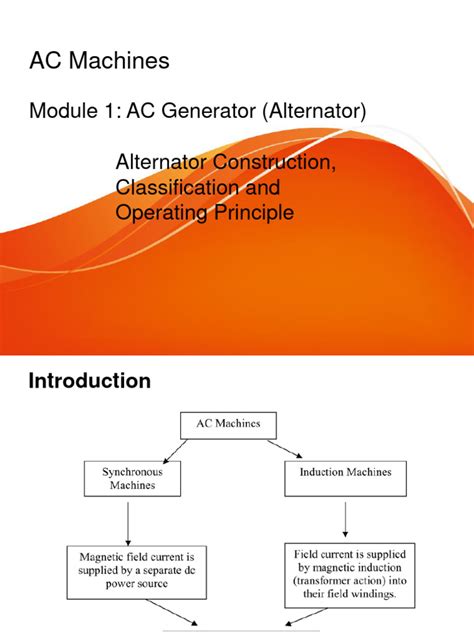 Ac Machines Alternators 1 Pdf Electric Generator Magnetism