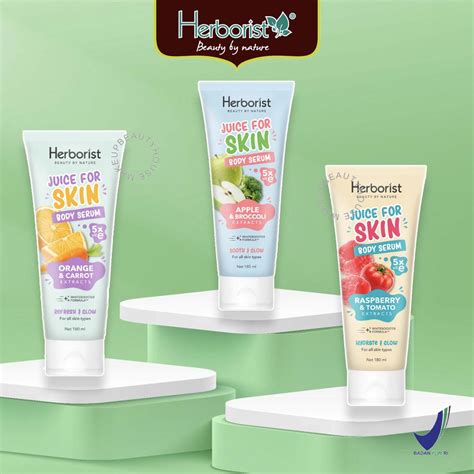 Jual HERBORIST Juice For Skin Body Serum 180ml Shopee Indonesia