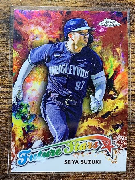 Yahooオークション 【100円スタート】topps 2023 Chrome 鈴木誠也 S