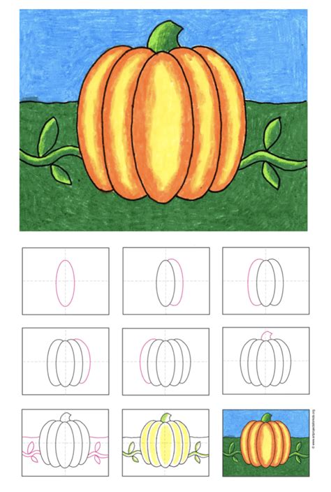 Draw Pumpkin Step By Step