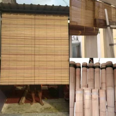 Jual Tirai Bambu Krey Sawit Outdoor Ukuran 2x2 Anti Air Dan Tahan Panas