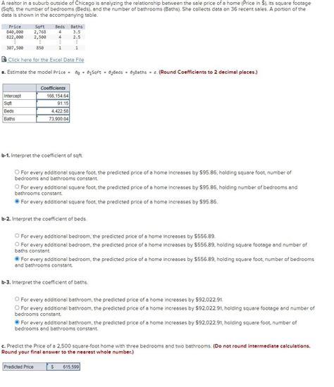 Solved A Realtor In A Suburb Outside Of Chicago Is Analyzing Chegg