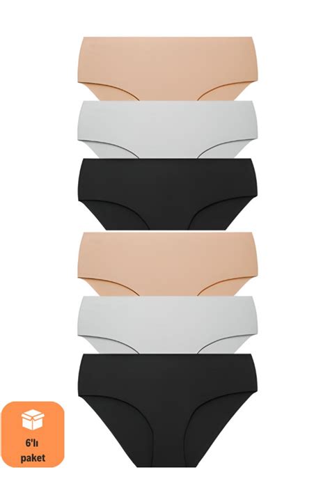 Lidebaze Kad N Kar K Lazer Kesim Diki Siz Iz Yapmayan Yumu Ak Mikro Kuma Bikini K Lot Kad N