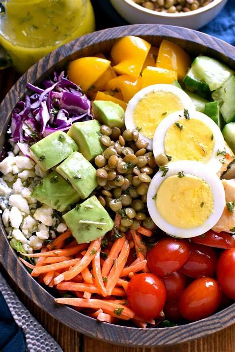 This Protein Power Salad Is Loaded With Veggies And Protein And Packed