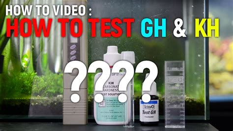 How To Test GH KH Of Your Tank Water YouTube