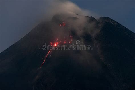 Lava Dome of Merapi Mountain Stock Photo - Image of mountain, dome ...