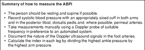 Lower Limb Peripheral Arterial Disease Clinical Guideline 147 A