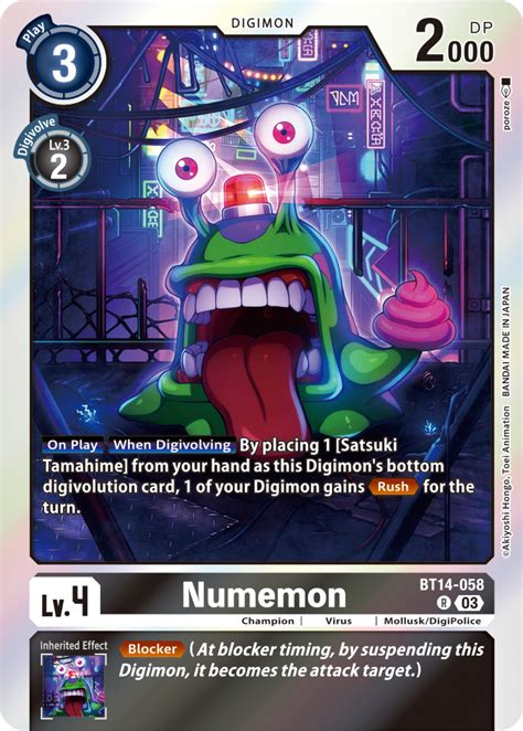 Numemon Blast Ace Digimon Card Game