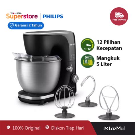 Philips Kitchen Machine Stand Mixer Liter Hr Lazada Indonesia