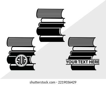 Book Svg Printable Vector Illustration Stock Vector (Royalty Free ...