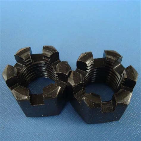 Castle Nut M8 M3 M10 M12 Hex Slotted Round Flange M4 M5 M6 Nuts Din935