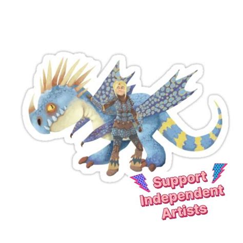 General Astrid Hofferson And Stormfly The Deadly Nadder Sticker For Sale By Scribblefoxx In 2024