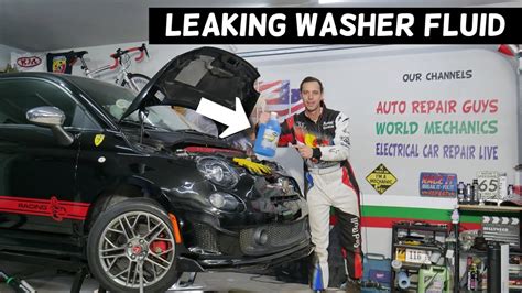 WHY FIAT 500 LEAKS WINDSHIELD WASHER FLUID FIAT 500 ABARTH LEAKING