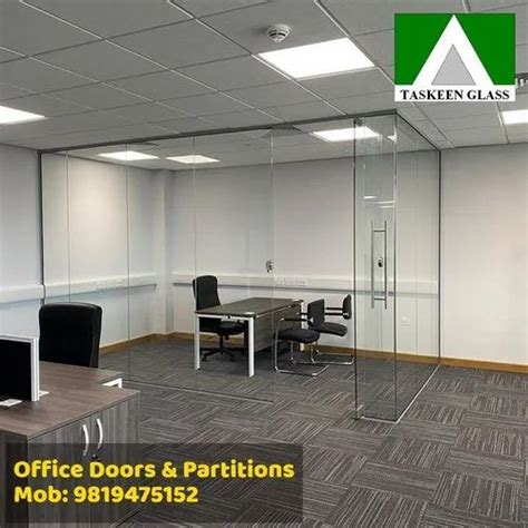 Frameless Office Glass Partitions At Rs 400 Sq Ft Toughened Safety Glass In Mumbai Id