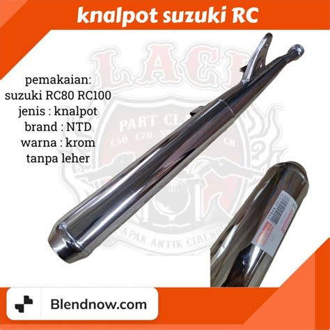 Jual Knalpot Suzuki Rc Rc Kenalpot Rc Bravo Jet Cooled