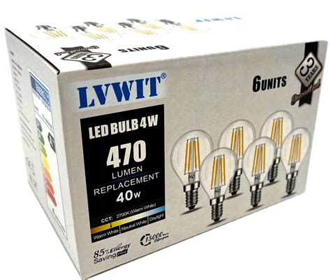 ŻarÓwki Filament Led 6szt E14 4w 40w 2700k Eko 00000000 • Cena