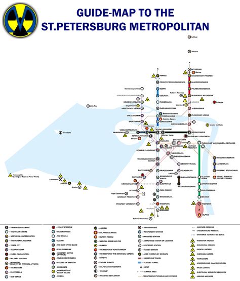 English Translated World Of Metro St Petersburg Map Including