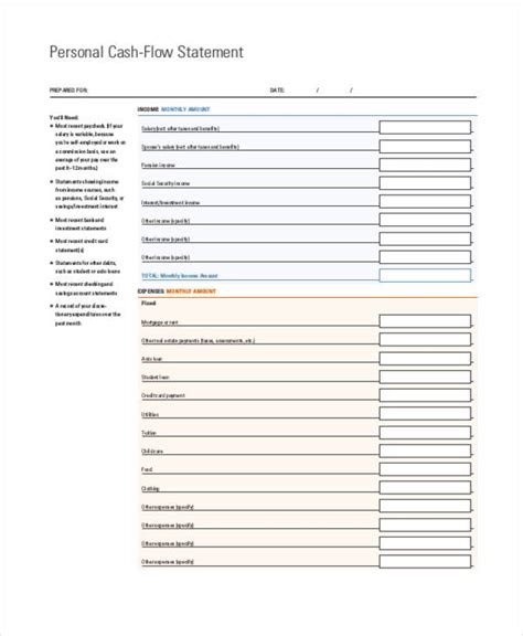 Cash Flow Chart Templates - 7+ Free Word, PDF Format Download!