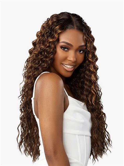 Sensationnel Butta Lace Human Hair Blend Hd Lace Front Wig Water Dee Hair Stop And Shop