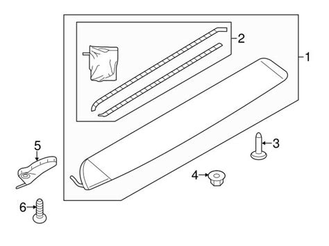 Genuine Vw Audi R Spoiler Hardware Kit Audi Au R