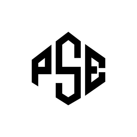 PSE letter logo design with polygon shape. PSE polygon and cube shape ...