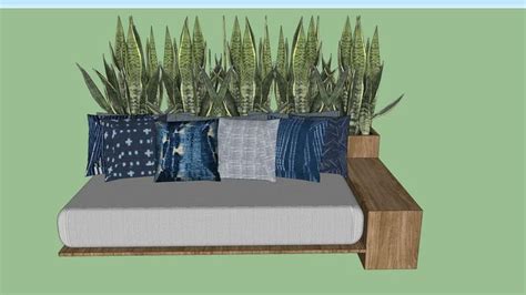 Outdoor Daybed D Warehouse Div N Exterior Muebles Sketchup