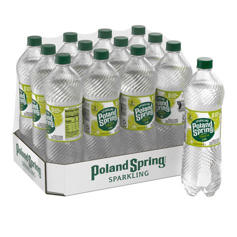 Poland Spring® Zesty Lime Sparkling Water 1 Liter 12 Pack Readyrefresh