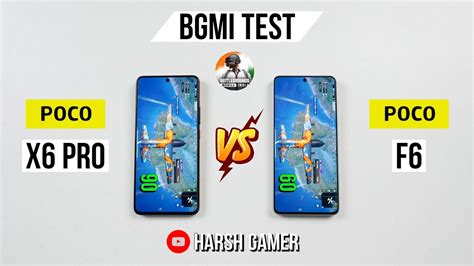 Poco F6 Vs Poco X6 Pro Pubg Test With Fps Meter Heating And Battery Test