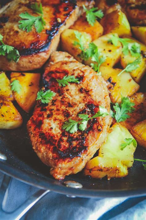 5 Ingredient Pineapple Pork Chops Recipe Sweetphi