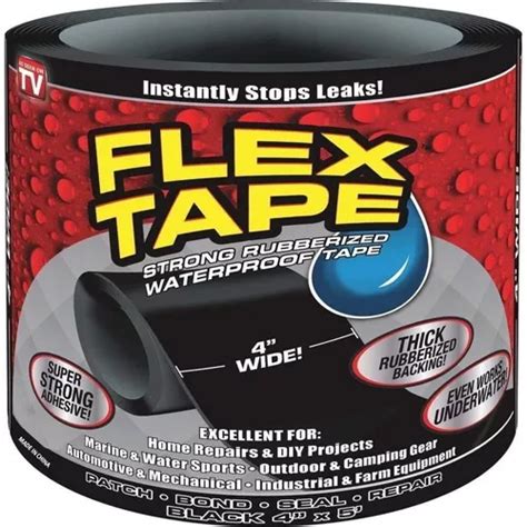 Fita Adesiva Para Reparos Black Repara Cola Flex Tape MercadoLivre