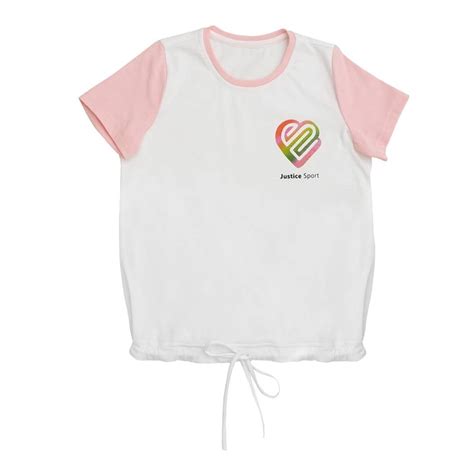 Playera Justice Talla Manga Corta Con Cinta Rosa Walmart