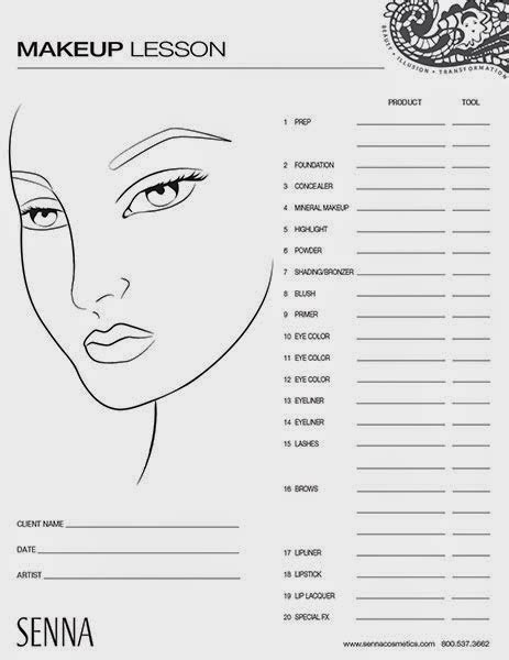 How To Apply Makeup Worksheets Saubhaya Makeup