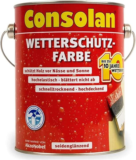 Consolan Wetterschutz Farbe 0 75 Ml Anthrazitgrau Amazon De Baumarkt