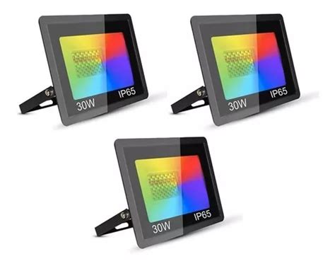 Reflector Led Rgb Multicolor W Paquete Pz Megaluz Rinw Env O Gratis