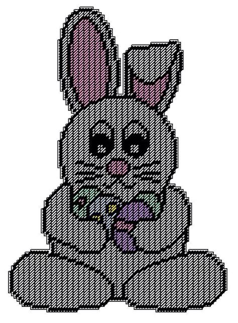 Easter Bunny Easter Canvas Plastic Canvas Patterns Plastic Canvas