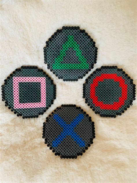 Playstation Controller Coasters Perler Etsy Uk