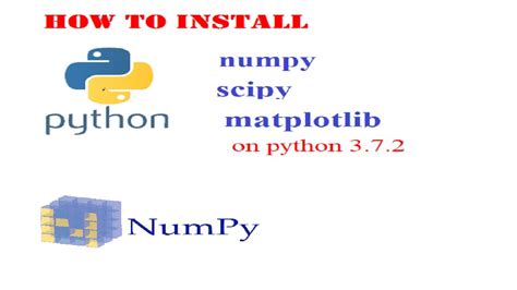 How To Install Numpy Scipy And Matplotlib Python Nbkomputer