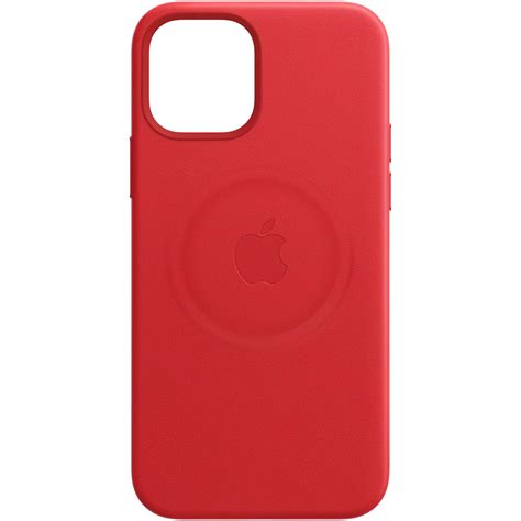 Калъф Apple Leather Case Magsafe за Iphone 12 Mini Product Red Emag Bg