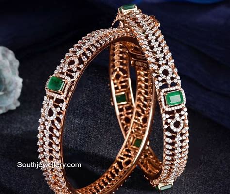 Diamond Bangles latest jewelry designs - Indian Jewellery Designs